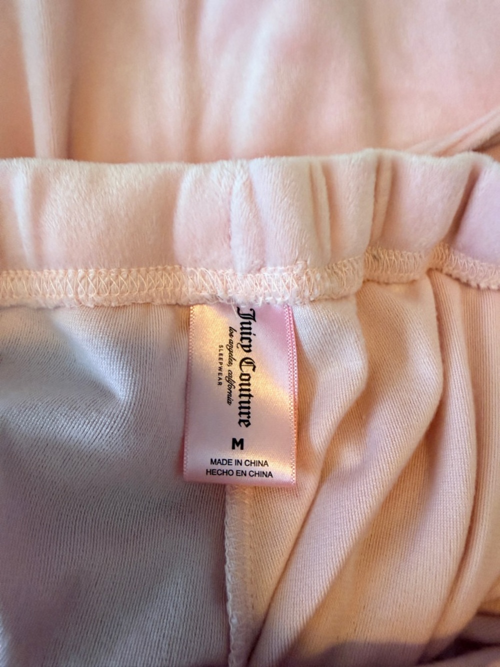 Juicy Couture Pink Velour Rhinestone Logo Pajama Set - Picture 3 of 3
